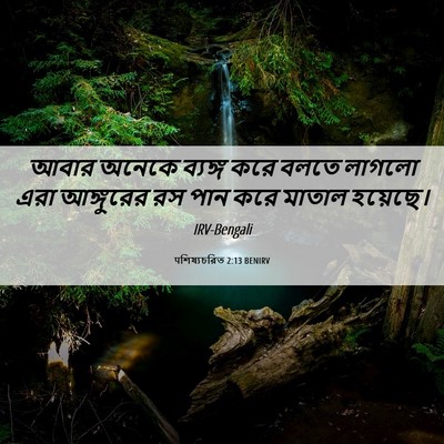 Picture 06 - पশিষ্যচরিত 2:13 BENIRV - আবার অনেকে ব্যঙ্গ - Bible Verse Picture