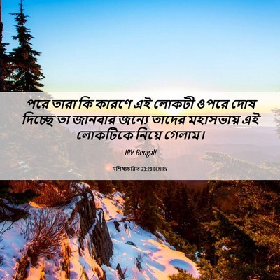 Picture 06 - पশিষ্যচরিত 23:28 BENIRV - পরে তারা কি কারণে - Bible Verse Picture