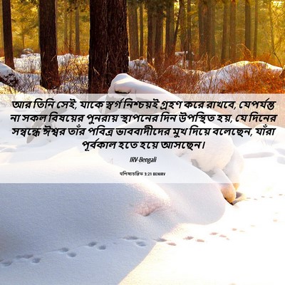 Picture 06 - पশিষ্যচরিত 3:21 BENIRV - আর তিনি সেই, যাকে - Bible Verse Picture