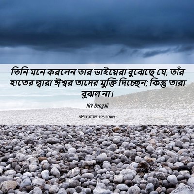 Picture 06 - पশিষ্যচরিত 7:25 BENIRV - তিনি মনে করলেন তার - Bible Verse Picture