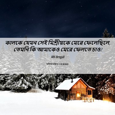 Picture 06 - पশিষ্যচরিত 7:28 BENIRV - কালকে যেমন সেই - Bible Verse Picture