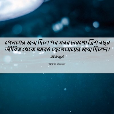 Picture 06 - আদি 11:17 BENIRV - পেলগের জন্ম দিলে - Bible Verse Picture