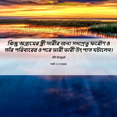 Picture 06 - আদি 12:17 BENIRV - কিন্তু অব্রামের - Bible Verse Picture
