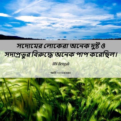 Picture 06 - আদি 13:13 BENIRV - সদোমের লোকেরা - Bible Verse Picture
