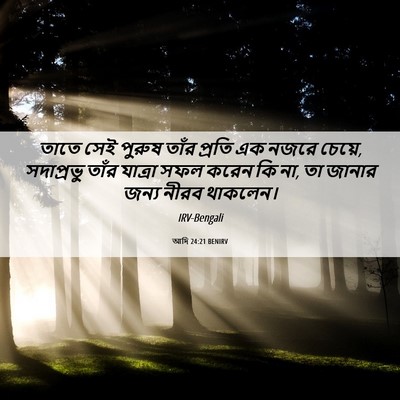 Picture 06 - আদি 24:21 BENIRV - তাতে সেই পুরুষ - Bible Verse Picture