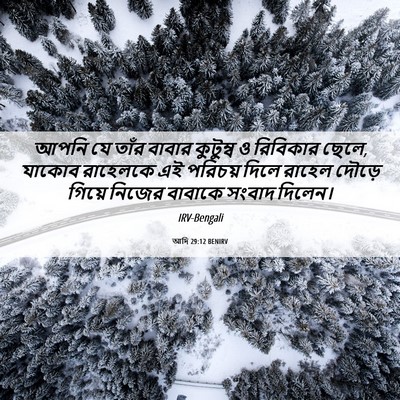 Picture 06 - আদি 29:12 BENIRV - আপনি যে তাঁর বাবার - Bible Verse Picture