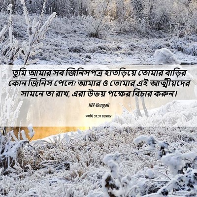 Picture 06 - আদি 31:37 BENIRV - তুমি আমার সব - Bible Verse Picture