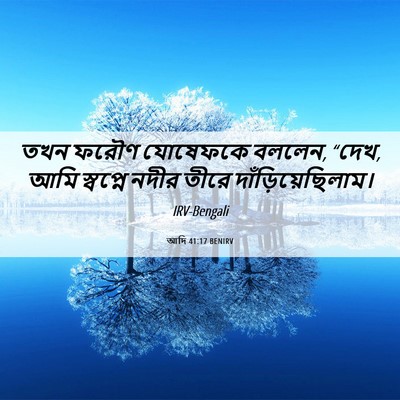 Picture 06 - আদি 41:17 BENIRV - তখন ফরৌণ যোষেফকে - Bible Verse Picture