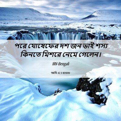 Picture 06 - আদি 42:3 BENIRV - পরে যোষেফের দশ জন - Bible Verse Picture