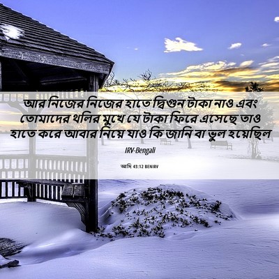 Picture 06 - আদি 43:12 BENIRV - আর নিজের নিজের - Bible Verse Picture