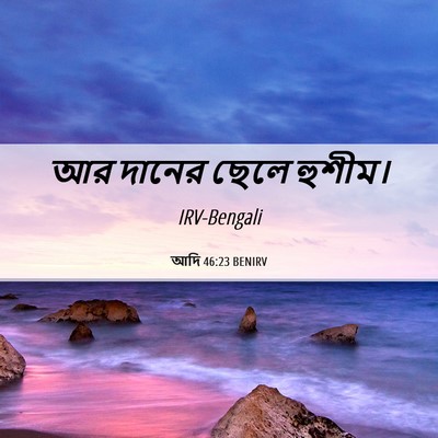 Picture 06 - আদি 46:23 BENIRV - আর দানের ছেলে - Bible Verse Picture
