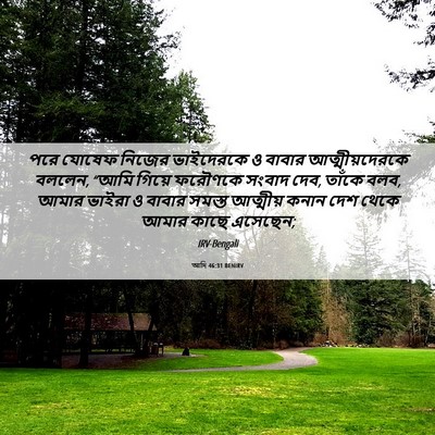 Picture 06 - আদি 46:31 BENIRV - পরে যোষেফ নিজের - Bible Verse Picture