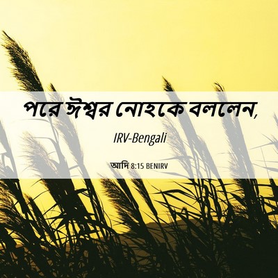 Picture 06 - আদি 8:15 BENIRV - পরে ঈশ্বর নোহকে - Bible Verse Picture