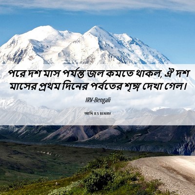 Picture 06 - আদি 8:5 BENIRV - পরে দশ মাস পর্যন্ত - Bible Verse Picture
