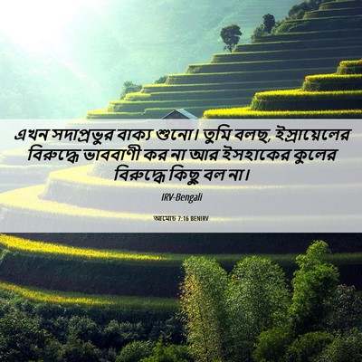 Picture 06 - আমোচ 7:16 BENIRV - এখন সদাপ্রভুর - Bible Verse Picture