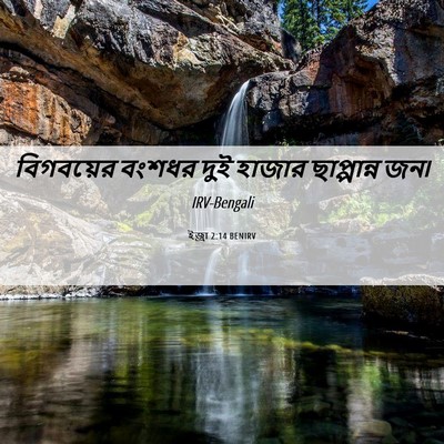 Picture 06 - ইজ্ৰা 2:14 BENIRV - বিগবয়ের বংশধর - Bible Verse Picture