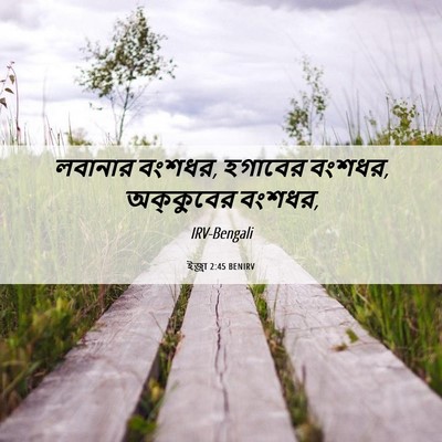 Picture 06 - ইজ্ৰা 2:45 BENIRV - লবানার বংশধর, - Bible Verse Picture