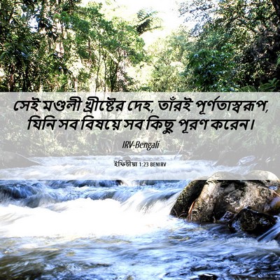 Picture 06 - ইফিচীয়া 1:23 BENIRV - সেই মণ্ডলী - Bible Verse Picture
