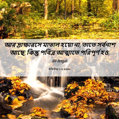Picture 06 - ইফিচীয়া 5:18 BENIRV - আর দ্রাক্ষারসে - Bible Verse Picture