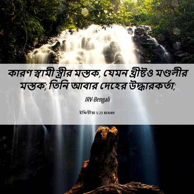 Picture 06 - ইফিচীয়া 5:23 BENIRV - কারণ স্বামী - Bible Verse Picture