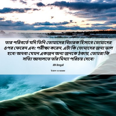 Picture 06 - ইয়োব 13:9 BENIRV - তার পরিবর্তে যদি - Bible Verse Picture