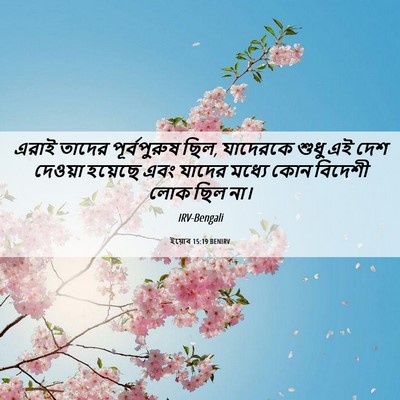 Picture 06 - ইয়োব 15:19 BENIRV - এরাই তাদের - Bible Verse Picture