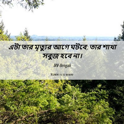 Picture 06 - ইয়োব 15:32 BENIRV - এটা তার মৃত্যুর - Bible Verse Picture