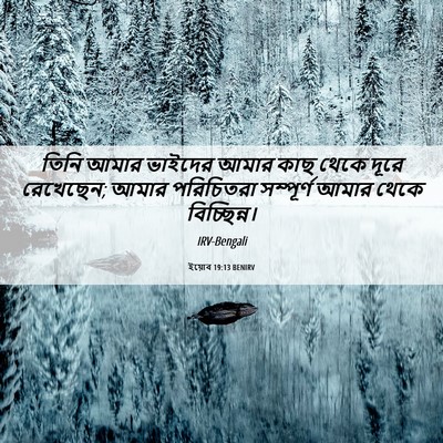 Picture 06 - ইয়োব 19:13 BENIRV - তিনি আমার ভাইদের - Bible Verse Picture