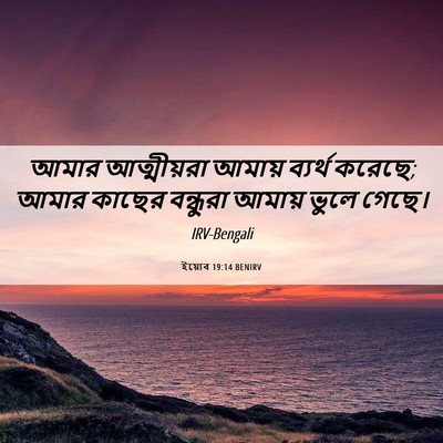 Picture 06 - ইয়োব 19:14 BENIRV - আমার আত্মীয়রা - Bible Verse Picture