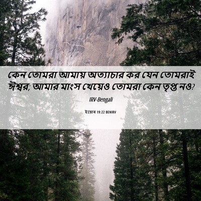 Picture 06 - ইয়োব 19:22 BENIRV - কেন তোমরা আমায় - Bible Verse Picture