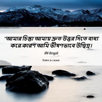 Picture 06 - ইয়োব 20:2 BENIRV - “আমার চিন্তা - Bible Verse Picture