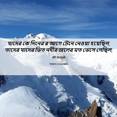 Picture 06 - ইয়োব 22:16 BENIRV - যাদের কে দিনের র - Bible Verse Picture