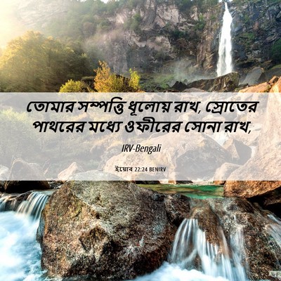 Picture 06 - ইয়োব 22:24 BENIRV - তোমার সম্পত্তি - Bible Verse Picture