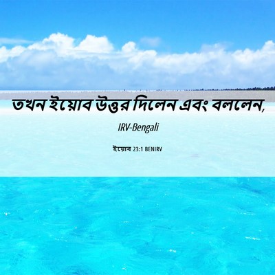 Picture 06 - ইয়োব 23:1 BENIRV - তখন ইয়োব উত্তর - Bible Verse Picture