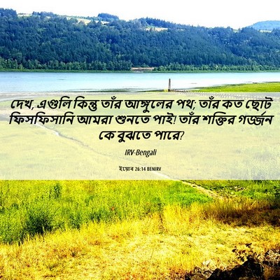 Picture 06 - ইয়োব 26:14 BENIRV - দেখ, এগুলি কিন্তু - Bible Verse Picture