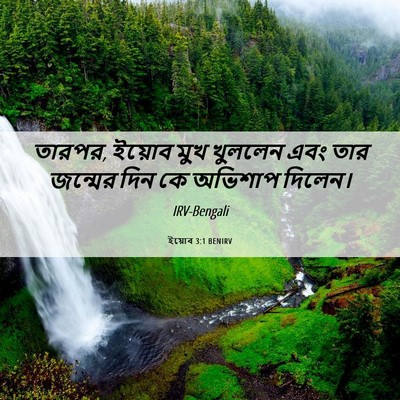 Picture 06 - ইয়োব 3:1 BENIRV - তারপর, ইয়োব মুখ - Bible Verse Picture