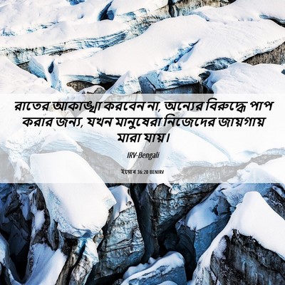 Picture 06 - ইয়োব 36:20 BENIRV - রাতের আকাঙ্খা - Bible Verse Picture