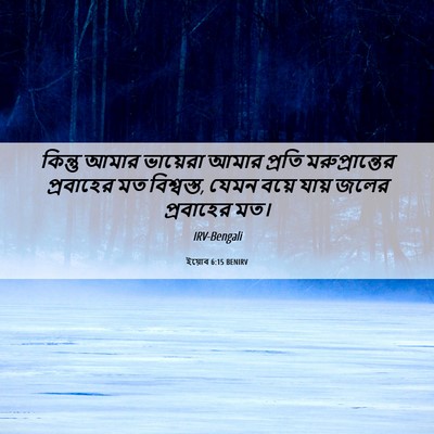 Picture 06 - ইয়োব 6:15 BENIRV - কিন্তু আমার - Bible Verse Picture