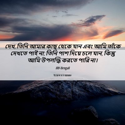 Picture 06 - ইয়োব 9:11 BENIRV - দেখ, তিনি আমার কাছ - Bible Verse Picture