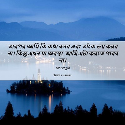 Picture 06 - ইয়োব 9:35 BENIRV - তারপর আমি কি কথা - Bible Verse Picture