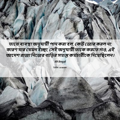Picture 06 - ইষ্টেৰ 1:8 BENIRV - তাতে ব্যবস্থা - Bible Verse Picture