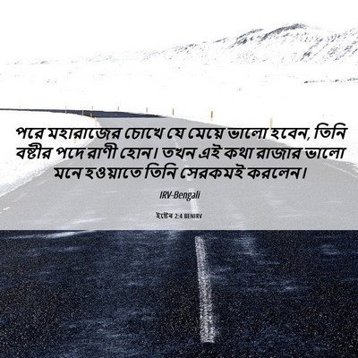 Picture 06 - ইষ্টেৰ 2:4 BENIRV - পরে মহারাজের চোখে - Bible Verse Picture