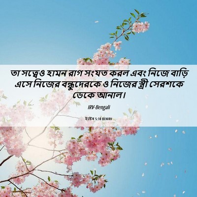 Picture 06 - ইষ্টেৰ 5:10 BENIRV - তা সত্বেও হামন রাগ - Bible Verse Picture