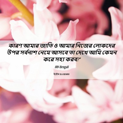 Picture 06 - ইষ্টেৰ 8:6 BENIRV - কারণ আমার জাতি ও - Bible Verse Picture