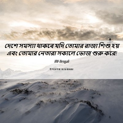 Picture 06 - উপদেশক 10:16 BENIRV - দেশে সমস্যা থাকবে - Bible Verse Picture