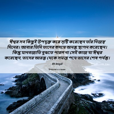 Picture 06 - উপদেশক 3:11 BENIRV - ঈশ্বর সব কিছুই - Bible Verse Picture