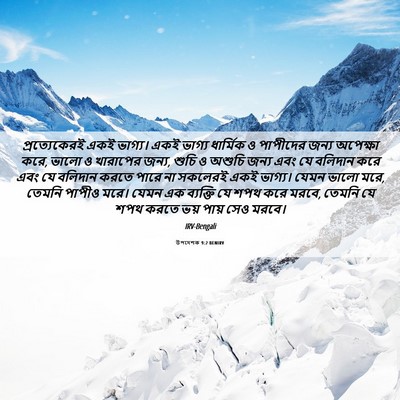 Picture 06 - উপদেশক 9:2 BENIRV - প্রত্যেকেরই একই - Bible Verse Picture