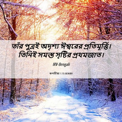 Picture 06 - কলচীয়া 1:15 BENIRV - তাঁর পুত্রই - Bible Verse Picture