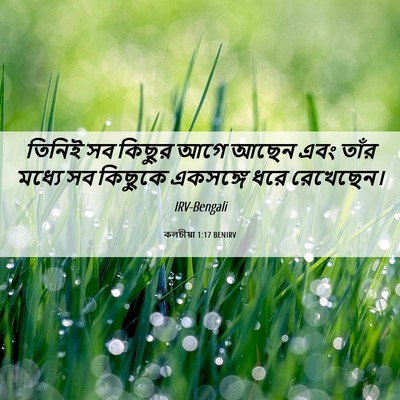 Picture 06 - কলচীয়া 1:17 BENIRV - তিনিই সব কিছুর আগে - Bible Verse Picture