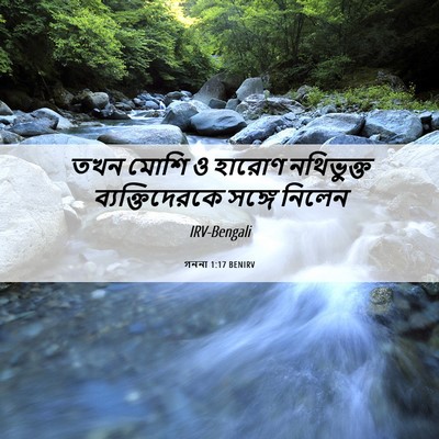 Picture 06 - গননা 1:17 BENIRV - তখন মোশি ও হারোণ - Bible Verse Picture